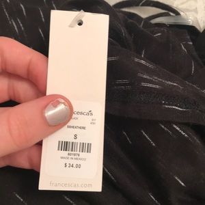 Francesca's Collections Tops - BRAND NEW Black Criss Cross Top Francesca's Collections Tops - BRAND NEW Black Criss Cross Top